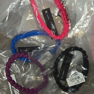 Marc Jacobs Silicone One Bracelet Only NWT Your Choice Black Or Blue